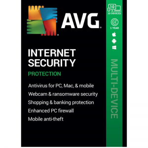 AVG Internet Security 2020 10 thiết bị 1 năm toàn cầu